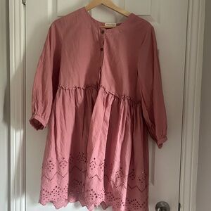 rose flared dress